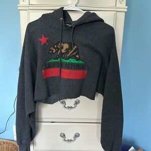 Cropped California Republic Hoodie